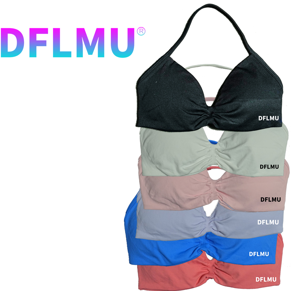 Suspender Tank Top - DFLMU Women Halter Sports Bra Push