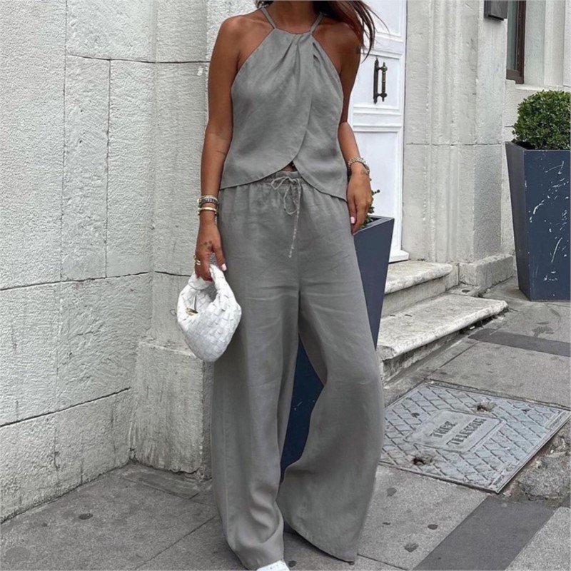 Suspender Tank Top - Elegant Street Treasure Sets Women Sexy