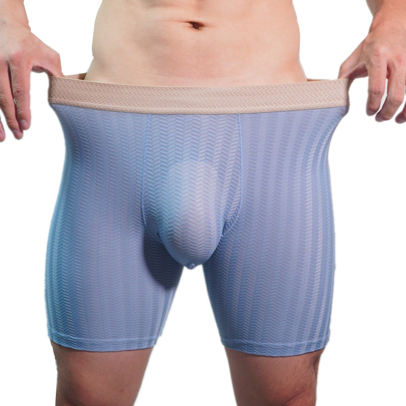Mens Boxer Shorts Homme Nylon  - Long Leg Trunk Men avis et prix