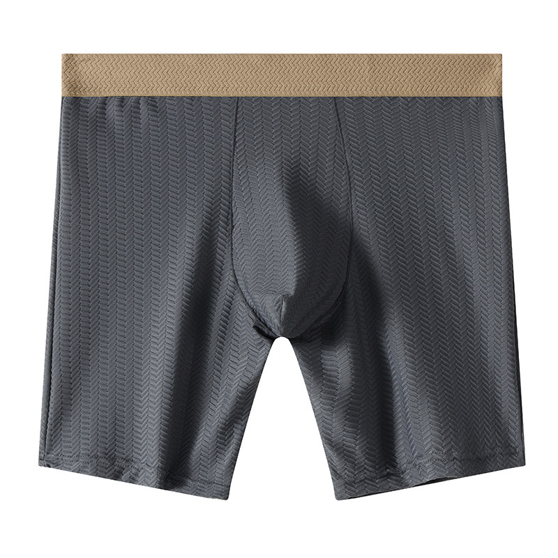 Mens Boxer Shorts Homme Nylon  - Long Leg Trunk Men avis et prix