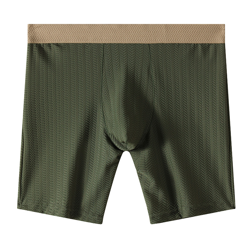 Mens Boxer Shorts Homme Nylon  - Long Leg Trunk Men avis et prix