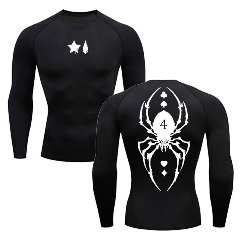 Spider Print Compression Shirt - Base Layer Top avis et prix