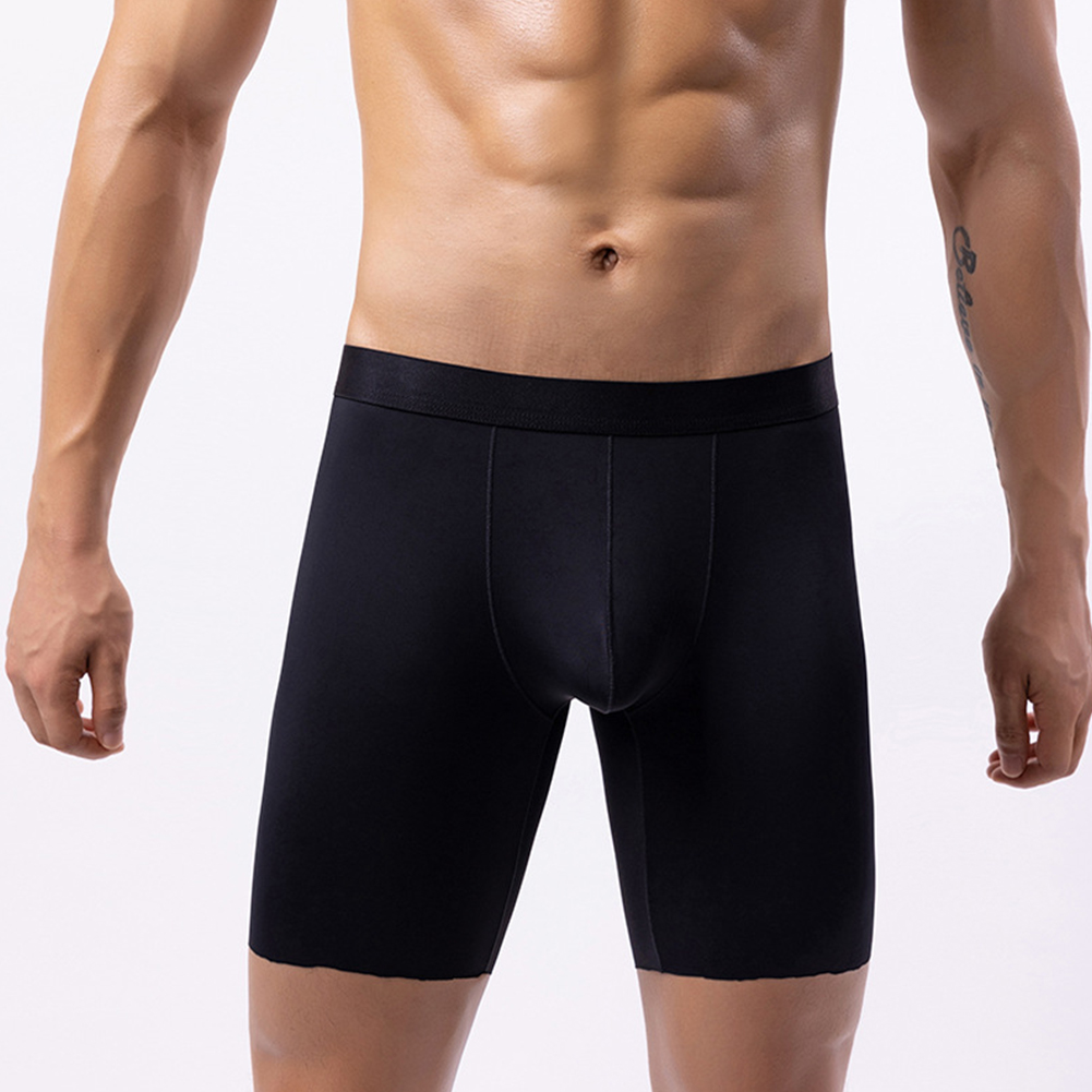 Men Ice Silk Long Leg Shorts B - Long Leg Trunk Men avis et prix