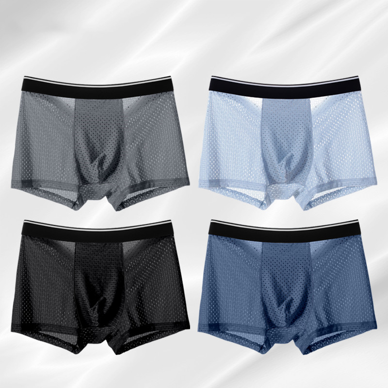 8pcs/Lot Men's Panties Ice Sil - Boxer Shorts Modal avis et prix