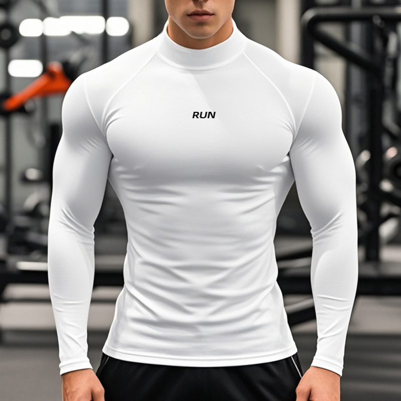 Men's Running Turtleneck Quick - T Shirt Tight Fit avis et prix
