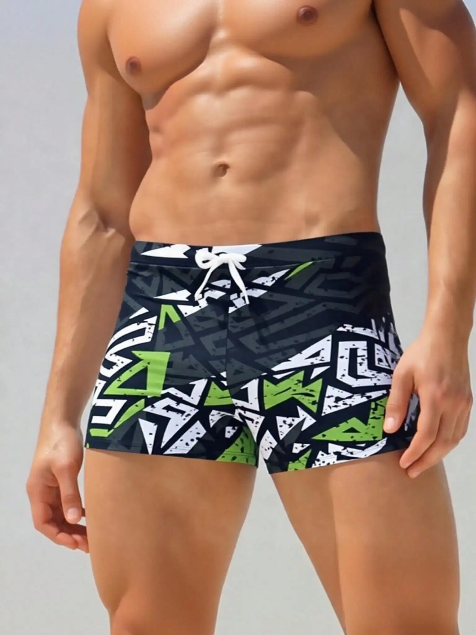 Men's Fashion Printed Pattern  - Bamboo Fiber Trunk avis et prix