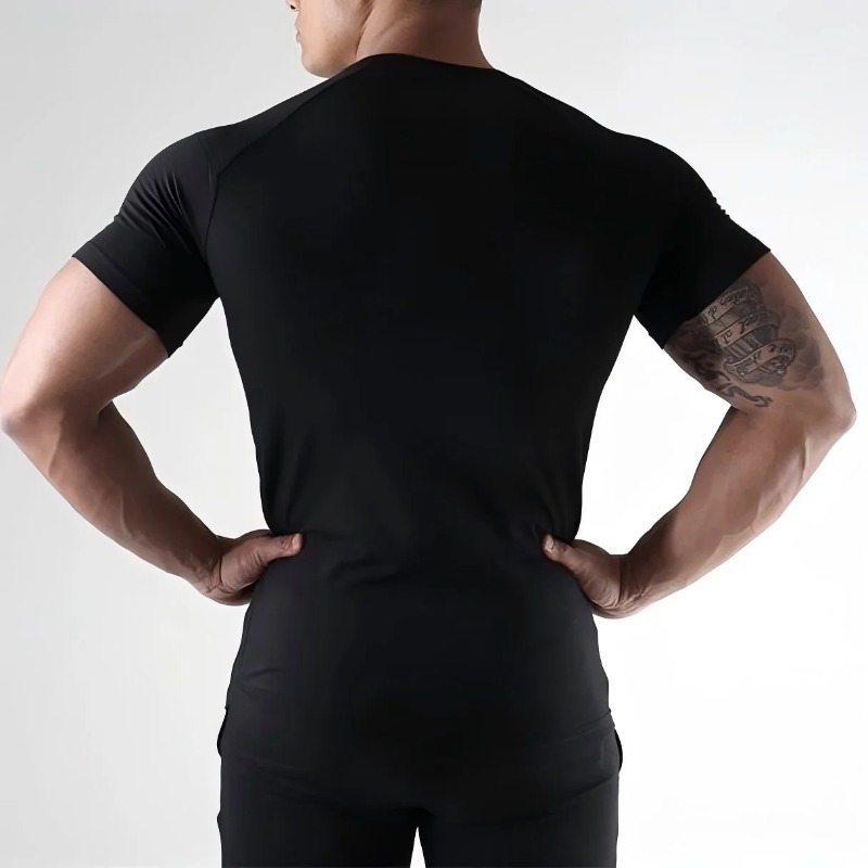 Men Quick Dry Compression Elas - T Shirt Tight Fit avis et prix