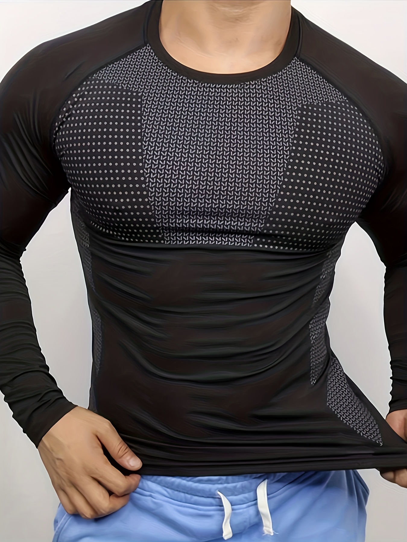 Men's autumn and winter thick  - T Shirt Tight Fit avis et prix