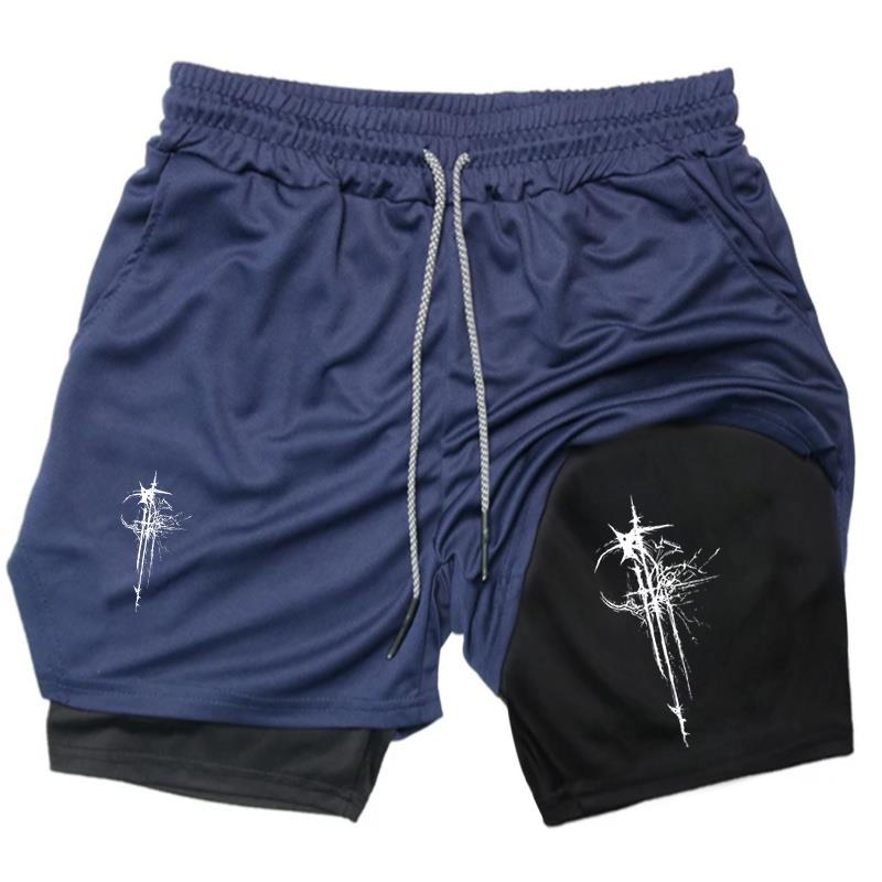 2 in 1 Running Short for Men G - Compression Shorts Athletes avis et prix