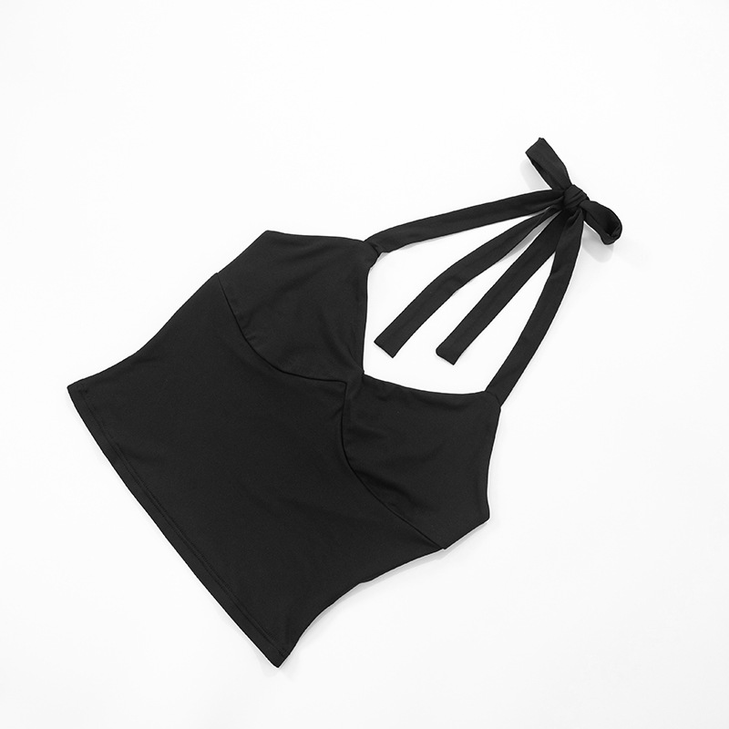 Women Solid 2 Piece Set Summer - Suspender Tank Top avis et prix