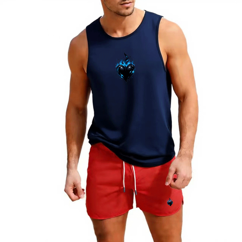Fitness loose men tank top  sl - Sleeveless Undershirt avis et prix