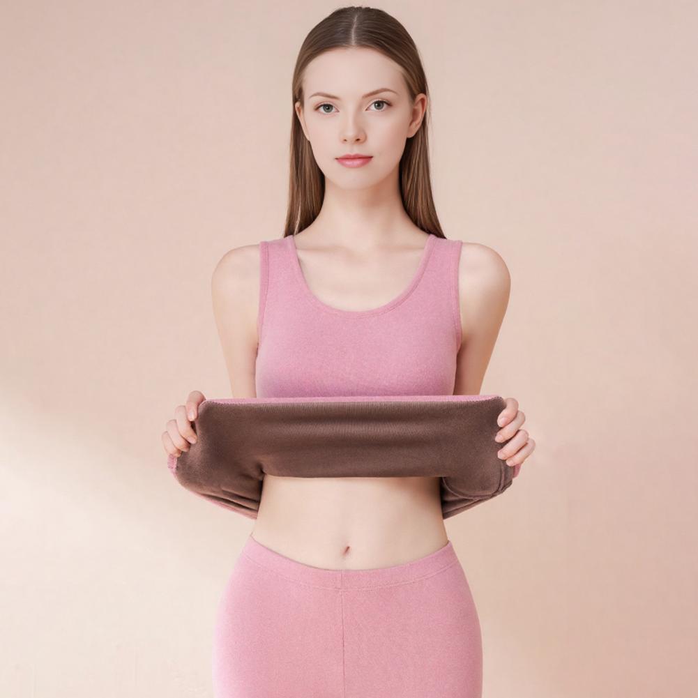 Fleece Lined Women Thermal Tan - Undershirt Crew Neck avis et prix