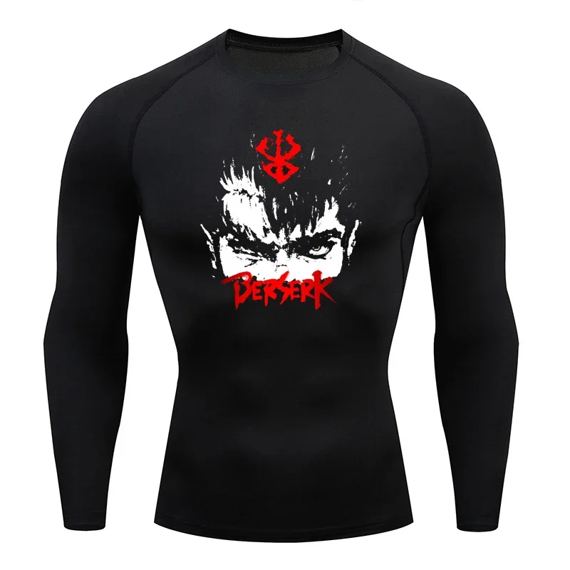 Sportswear for Men Gym Anime B - T Shirt Tight Fit avis et prix