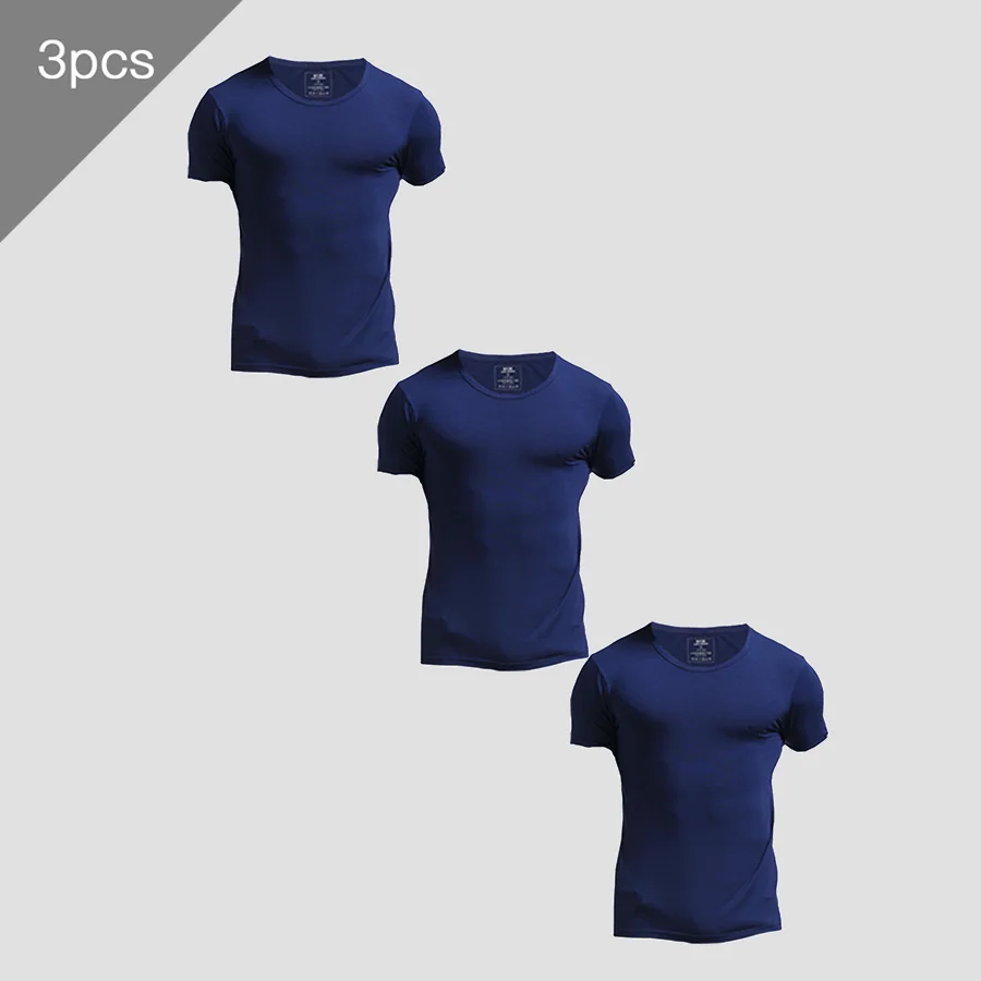 3PCS Men's Summer Short Sleeve - Undershirt Crew Neck avis et prix