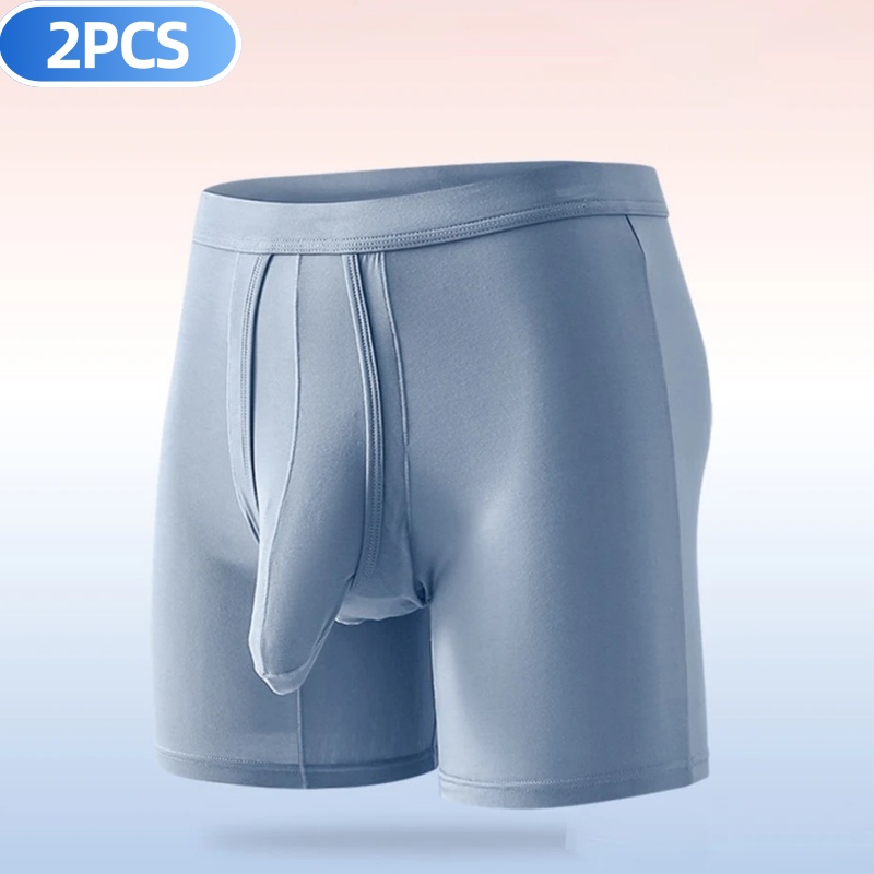 2PCS Mens Long Legs Underwear  - Long Leg Trunk Men avis et prix