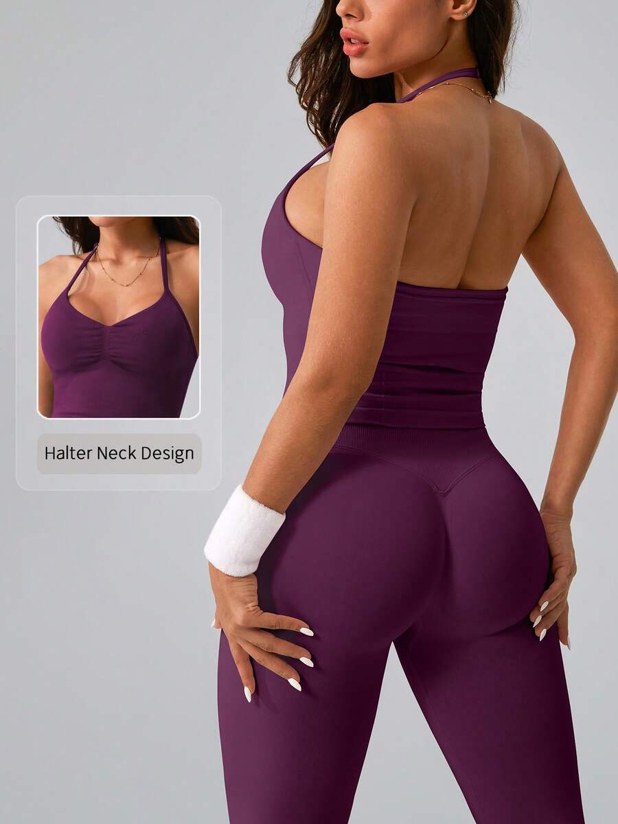 Womens Ribbed Elastic Halter N - Tank Top Ribbed avis et prix