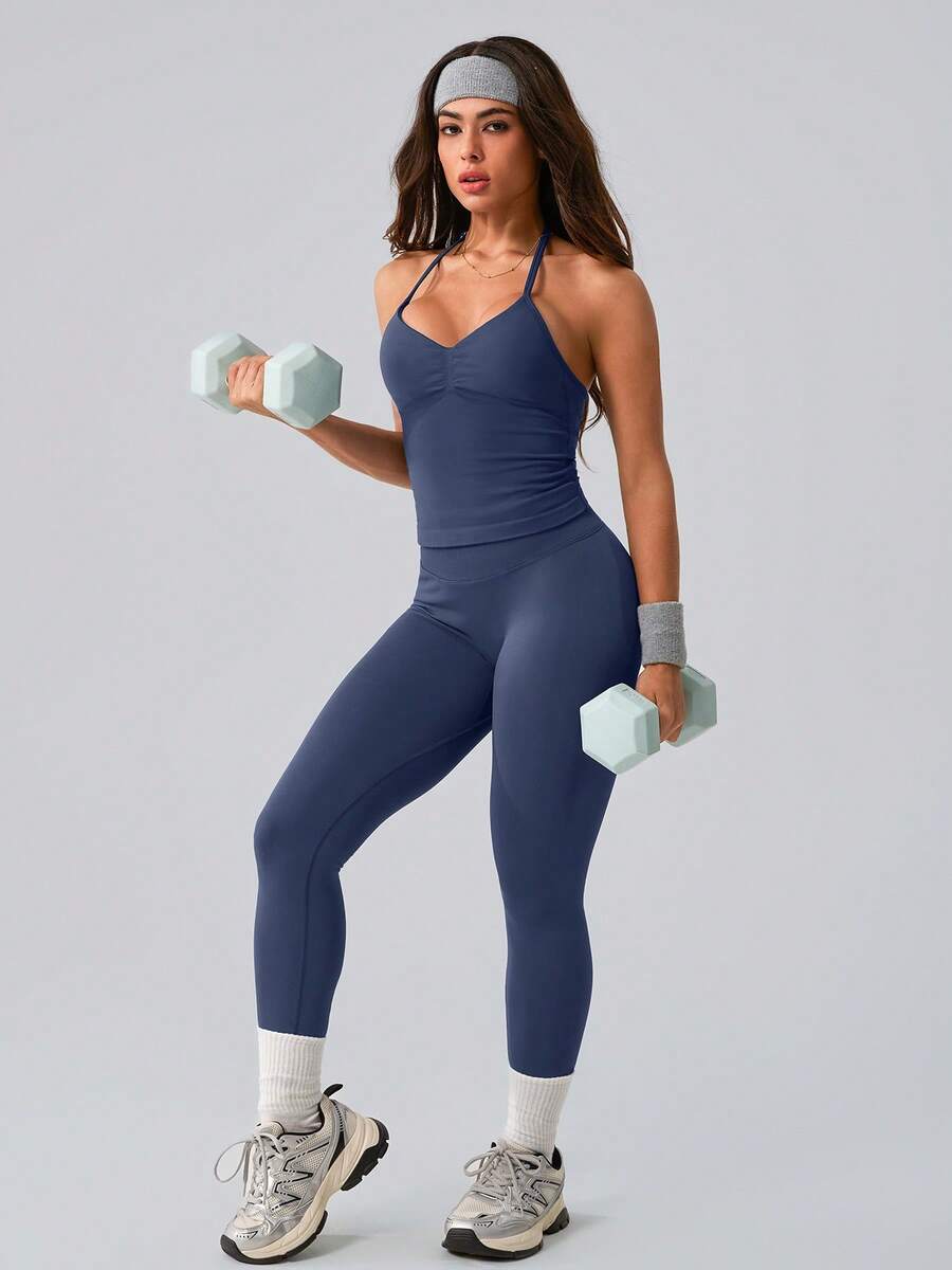 Womens Ribbed Elastic Halter N - Tank Top Ribbed avis et prix