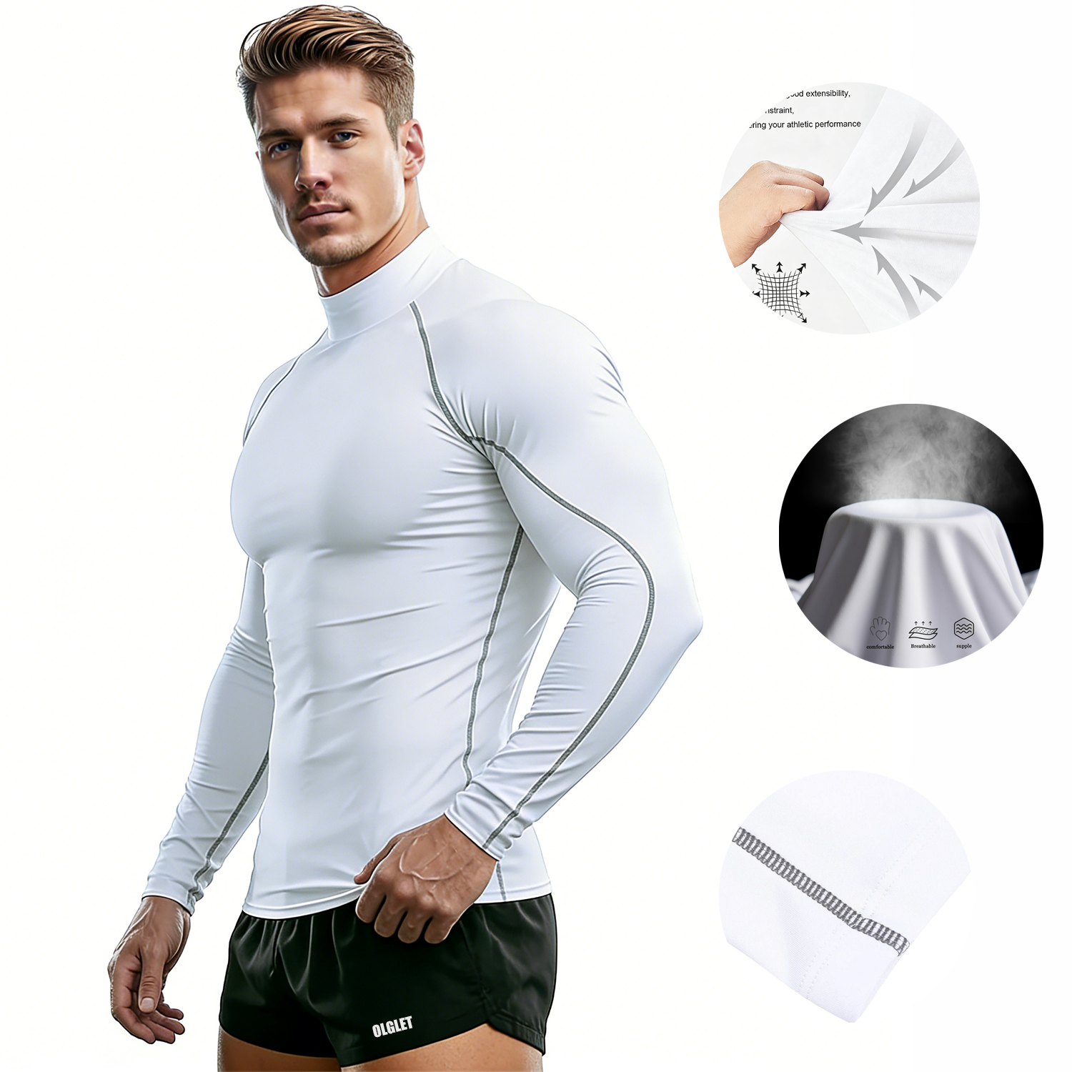 Sport T-shirt Men Compression  - T Shirt Tight Fit avis et prix