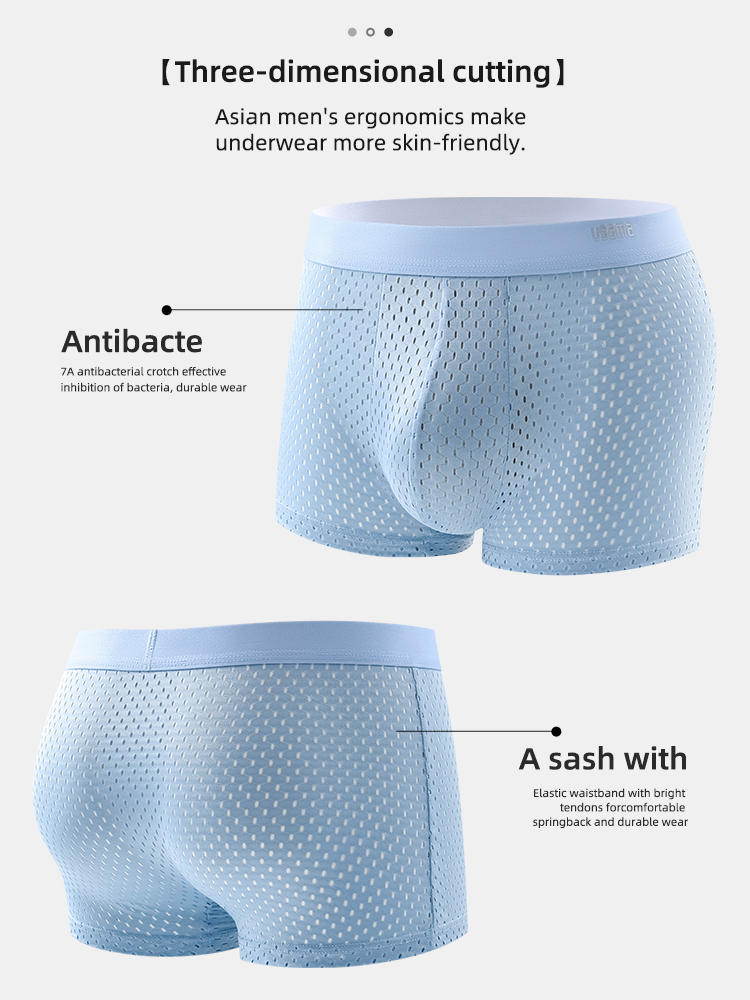 4pcs Men's Boxer Shorts Ice Si - Multi Pack Underwear avis et prix