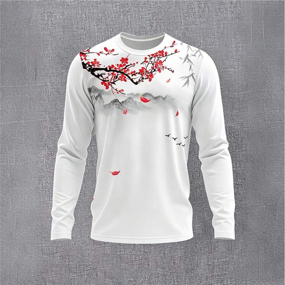 Chinese Style Ink Plum Blossom - Base Layer Top avis et prix