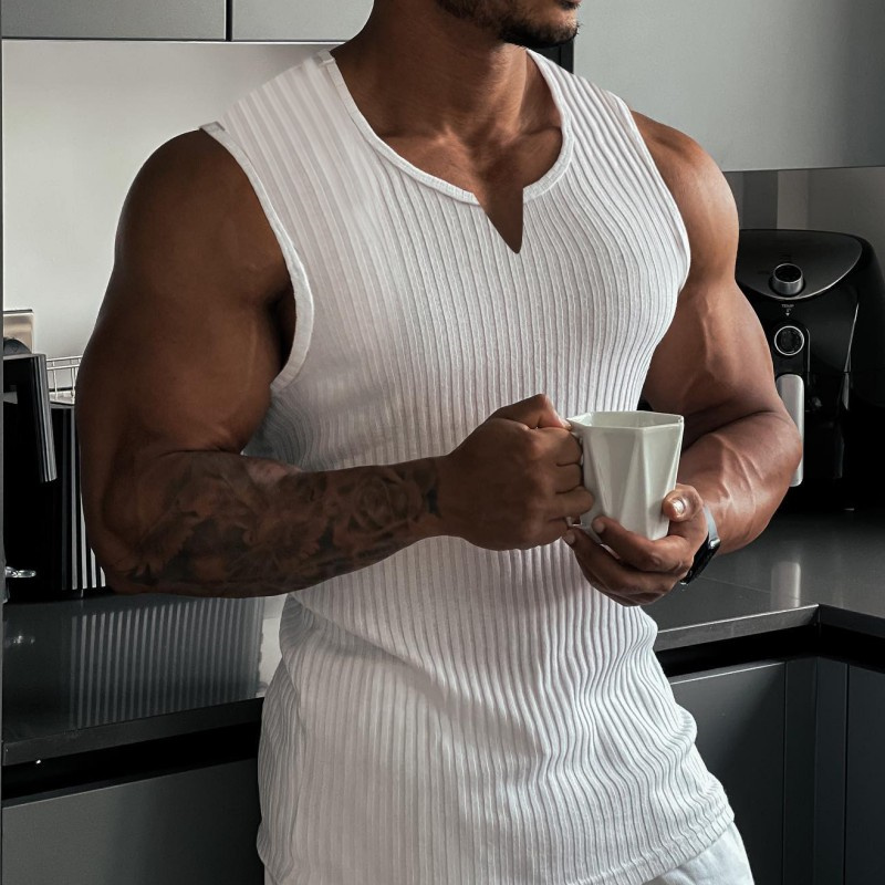 2024 Summer new men V-neck Ves - Undershirt Crew Neck avis et prix