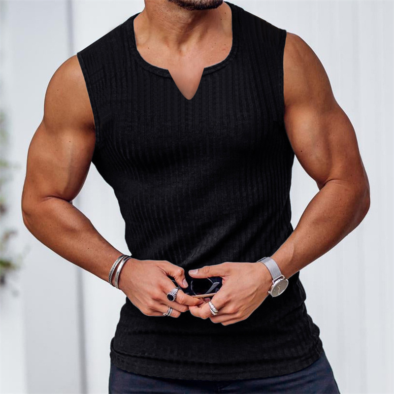 2024 Summer new men V-neck Ves - Undershirt Crew Neck avis et prix