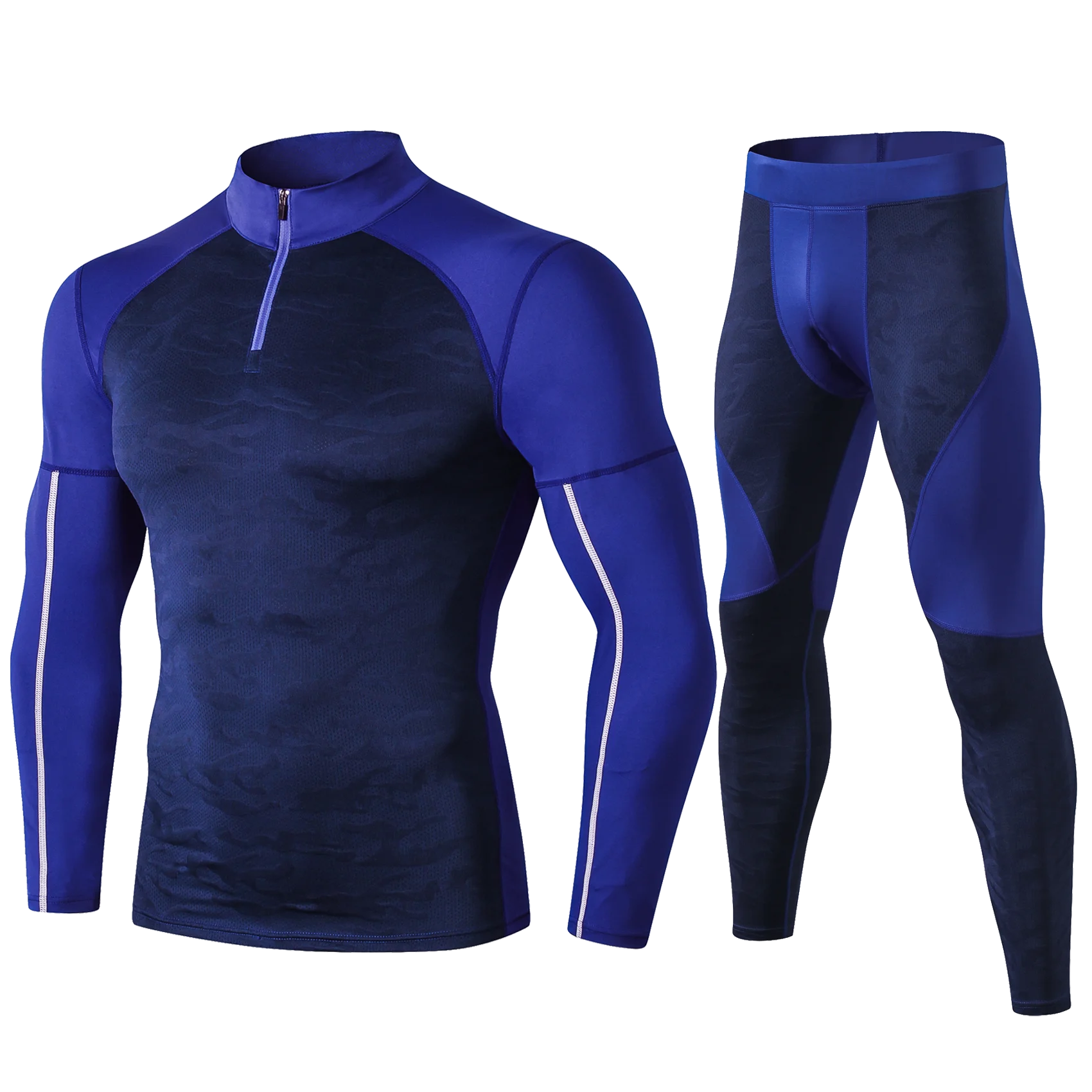 Mens Running Set Compression T - Compression Long Pant avis et prix
