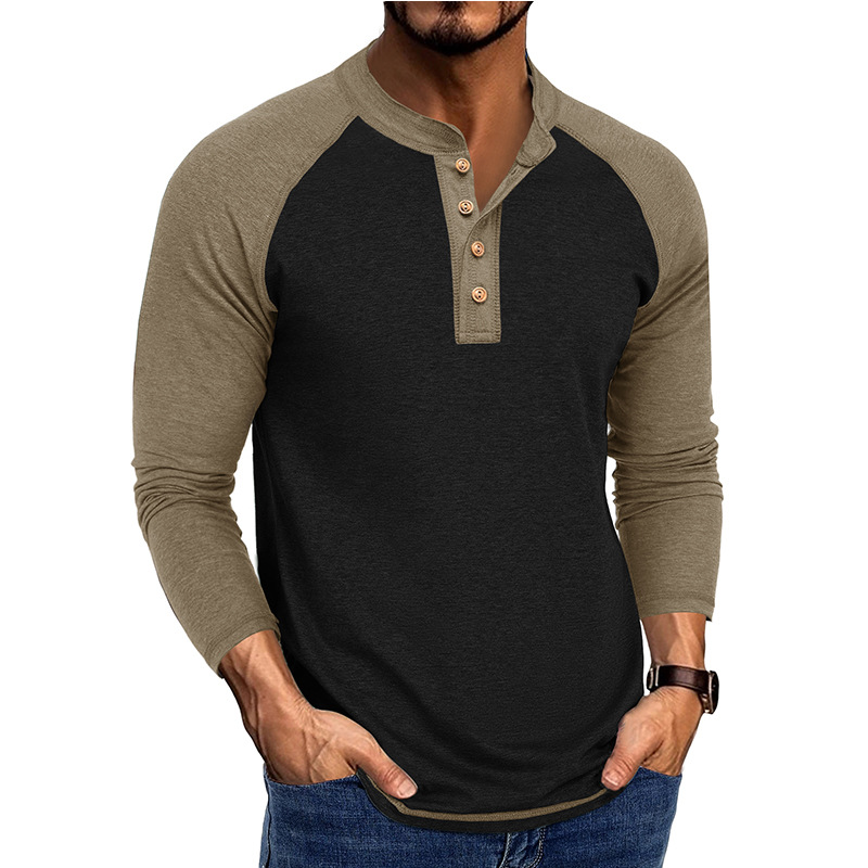 Men's New Long Sleeve Henley S - Base Layer Top avis et prix