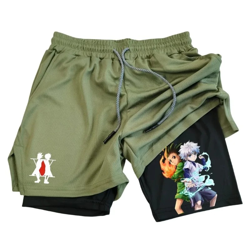 Mens 2in1 Running Short with P - Compression Shorts Athletes avis et prix