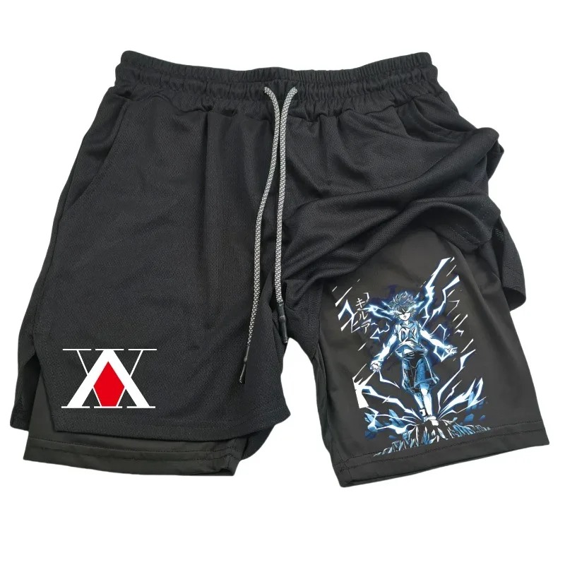 Mens 2in1 Running Short with P - Compression Shorts Athletes avis et prix