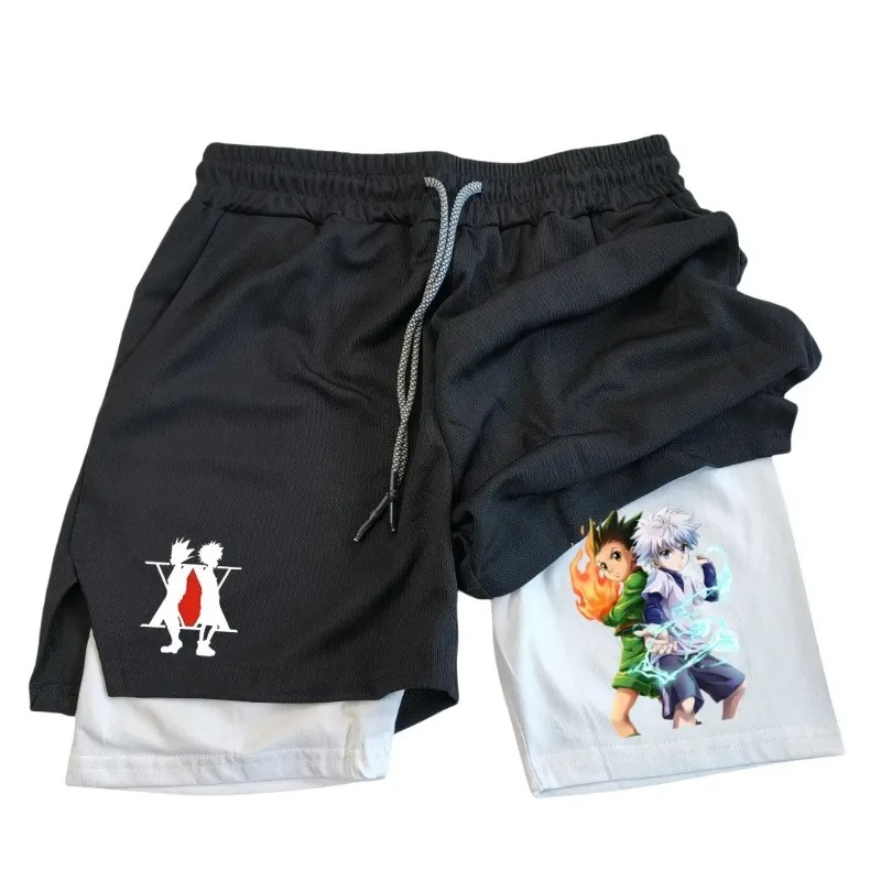 Mens 2in1 Running Short with P - Compression Shorts Athletes avis et prix