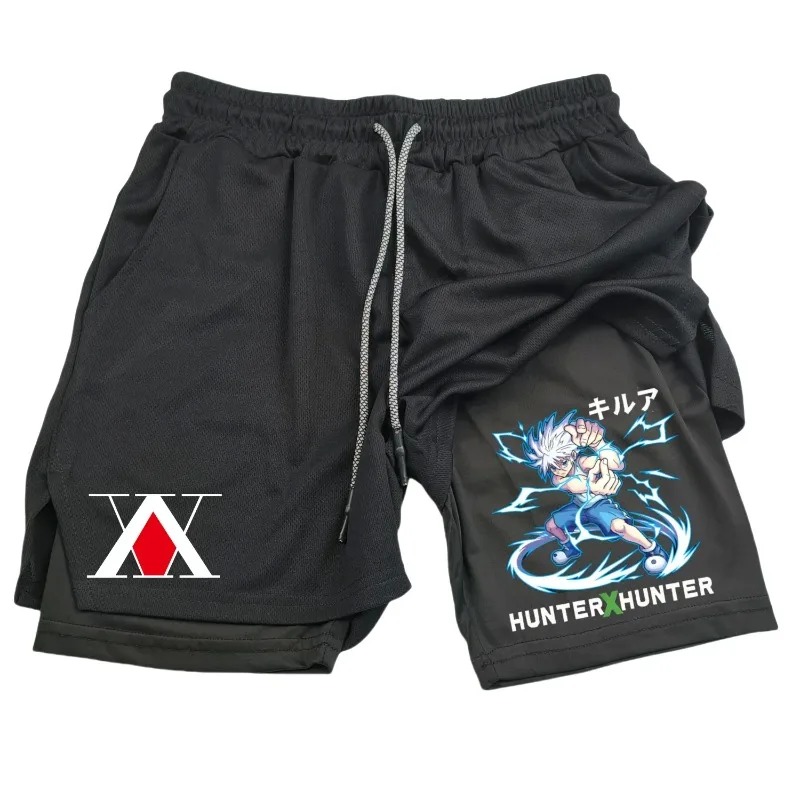 Mens 2in1 Running Short with P - Compression Shorts Athletes avis et prix