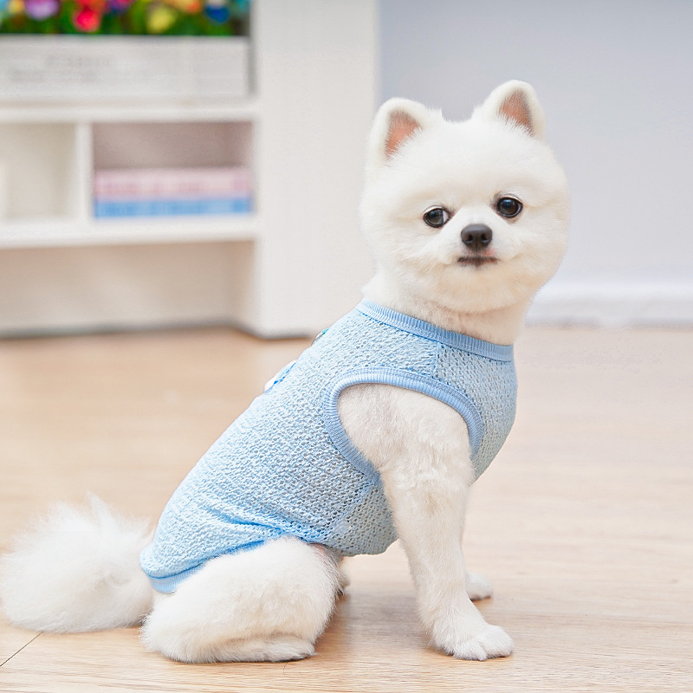 Cute Dog Cooling Vest Solid Br - Sleeveless Undershirt avis et prix