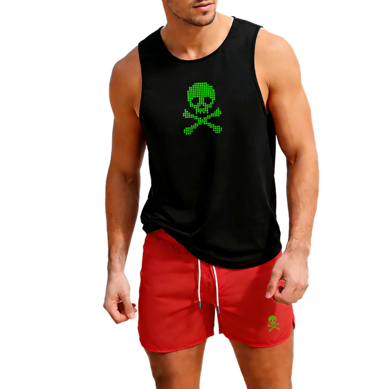 Fitness loose men tank top  sl - Sleeveless Undershirt avis et prix