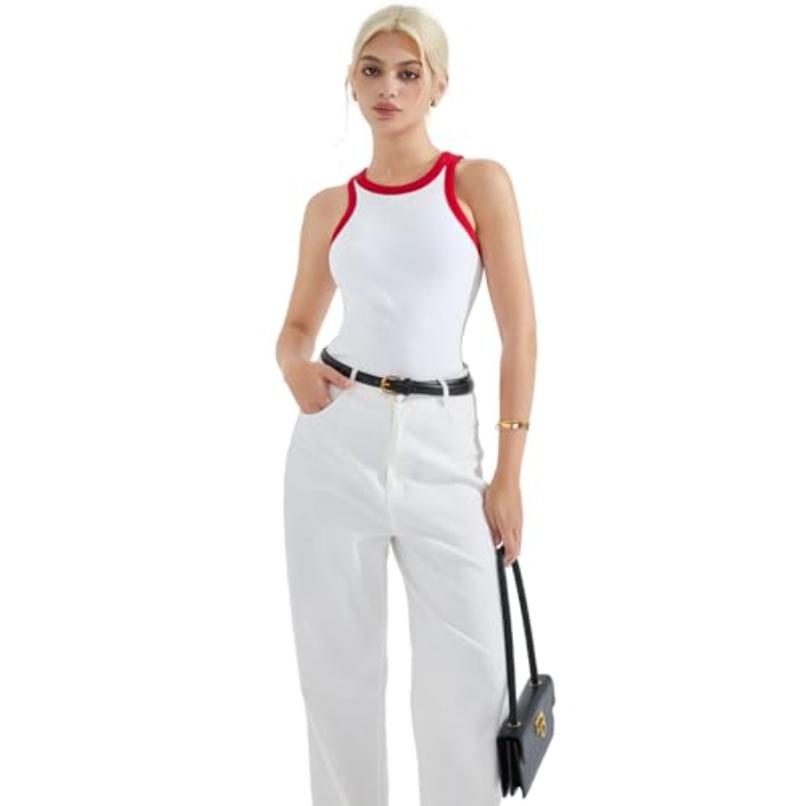 SUUKSESS Women Padded Cotton R - Tank Top Ribbed avis et prix