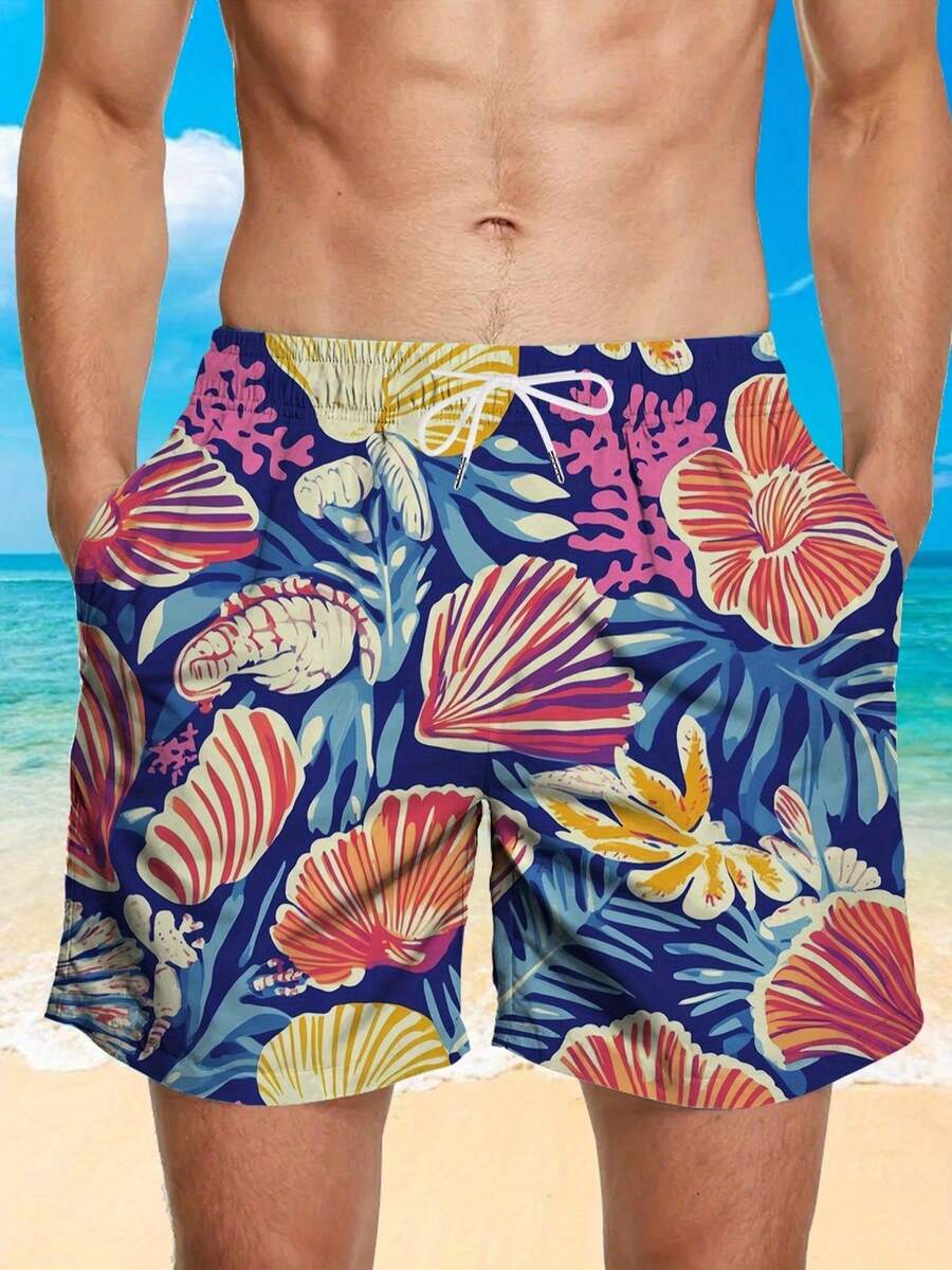 Mens Blue Tropical Ocean Flowe - Trunk Breathable Men avis et prix