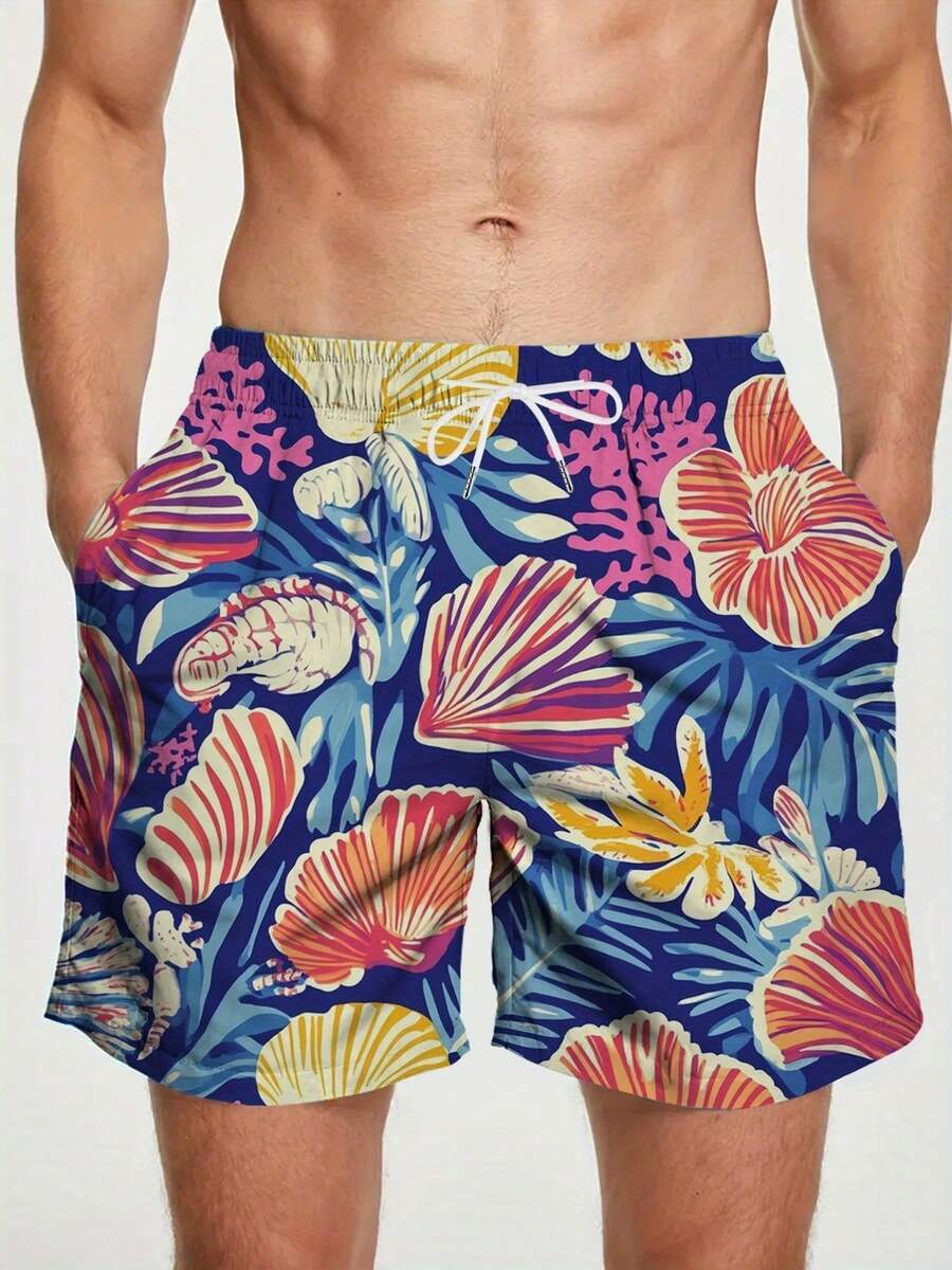 Mens Blue Tropical Ocean Flowe - Trunk Breathable Men avis et prix