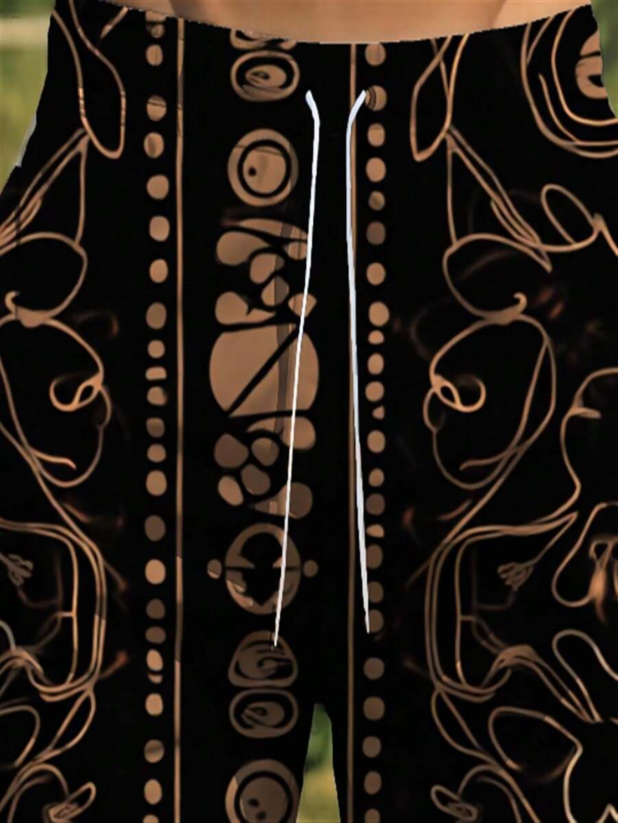Mens Abstract Geometric Print  - Trunk Breathable Men avis et prix