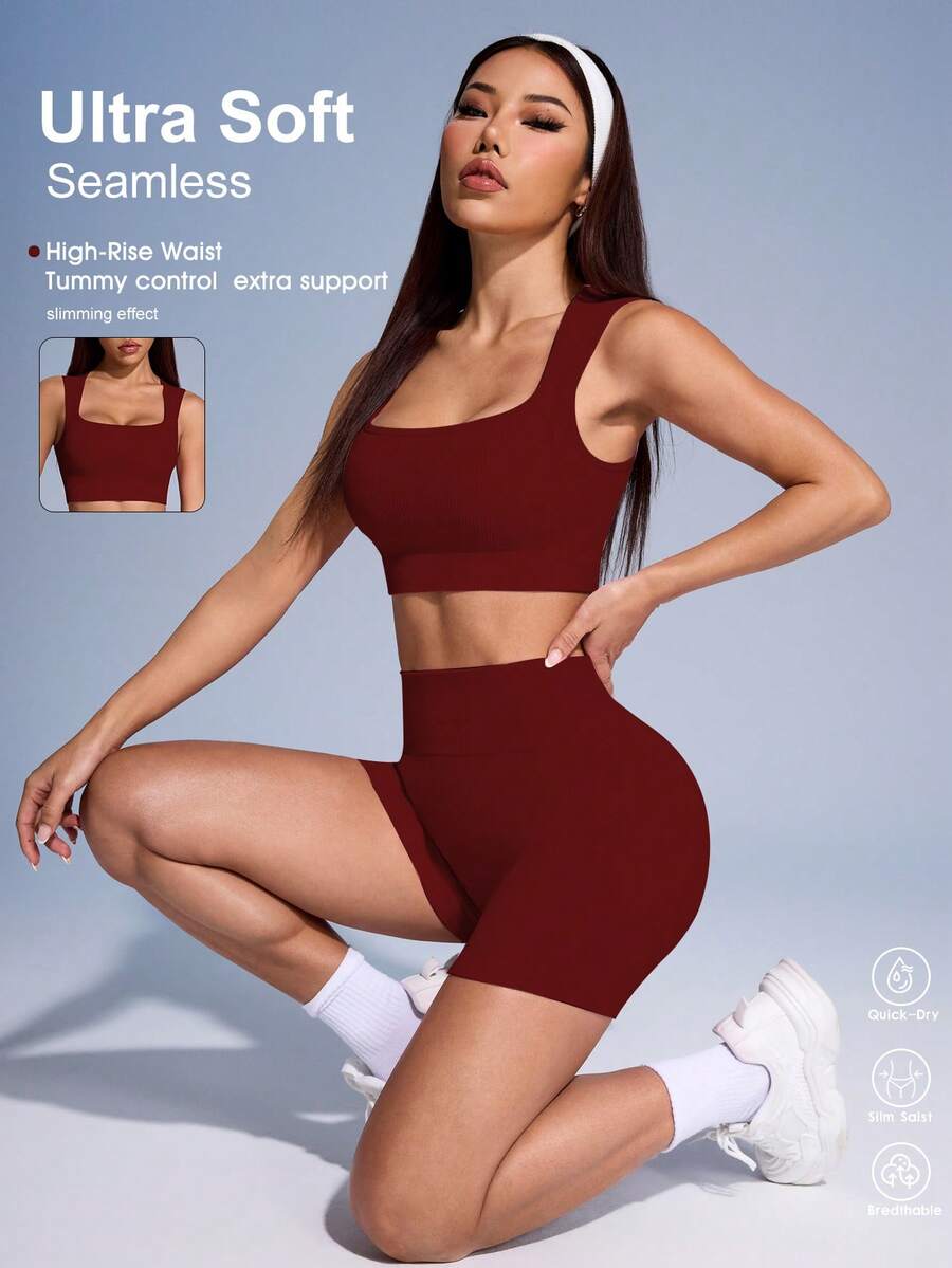 Ribbed Cropped Tank Top And Hi - Tank Top Ribbed avis et prix