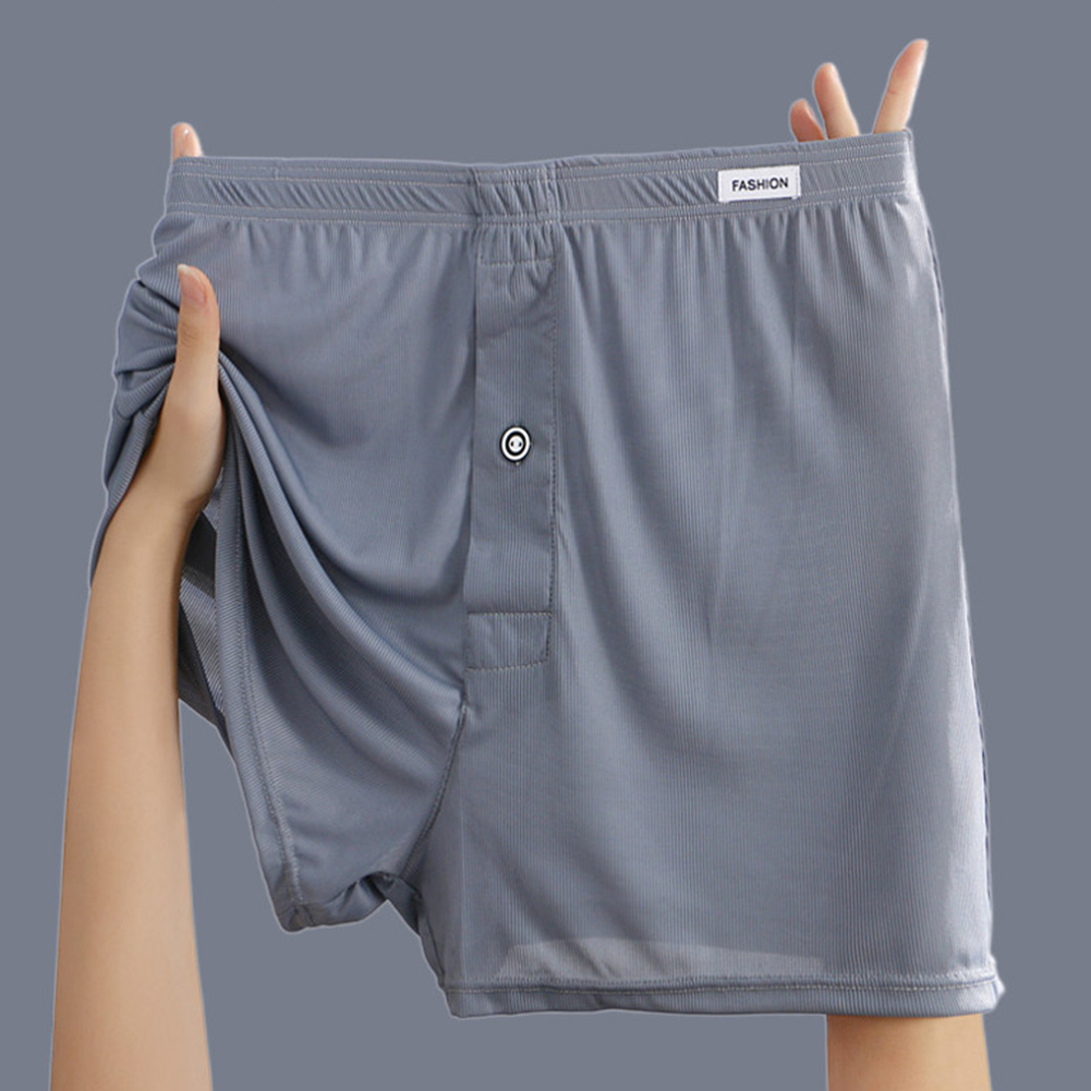 Sexy Men Daily Ice Silk Loose  - Boxer Shorts Modal avis et prix