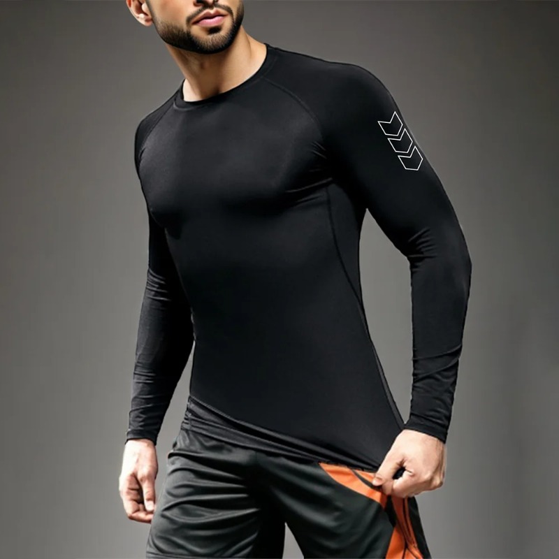Men Compression Long Sleeve Sh - Base Layer Top avis et prix